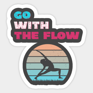 Go with the flow Sticker